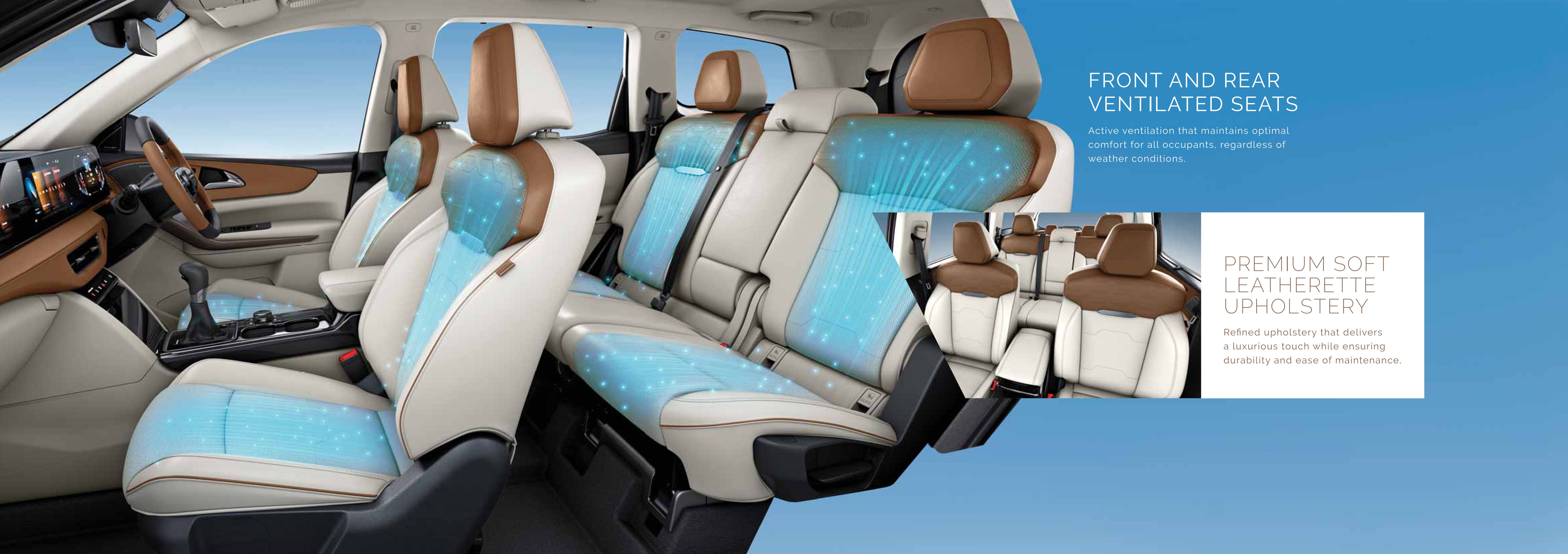 Front and Rear Ventilated Seats